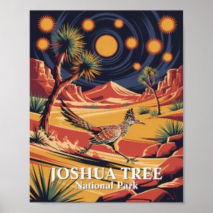 Benutzerdefinierter Text Joshua Tree Wildlife Road Poster