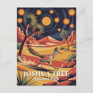 Benutzerdefinierter Text Joshua Tree Wildlife Road Postkarte