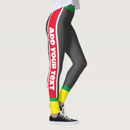 Benutzerdefinierter Text l Elegante Blickfang Übun Leggings