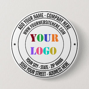 Benutzerdefinierter Text Logo Name Adresse Webseit Button