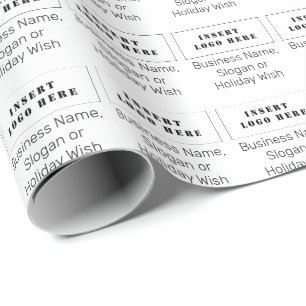 Benutzerdefinierter Text, Logo-Umschlagpapier für Geschenkpapier