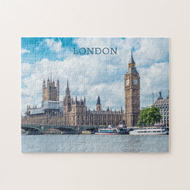 Benutzerdefinierter Text London Puzzle (Horizontal)