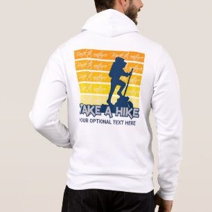 Benutzerdefinierter Text Mach einen Spaziergang Hoodie
