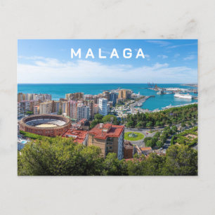 Benutzerdefinierter Text Malaga Spanien Realfotogr Postkarte
