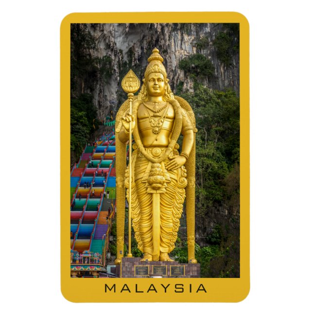 Benutzerdefinierter Text Malaysia Magnet (Vertikal)