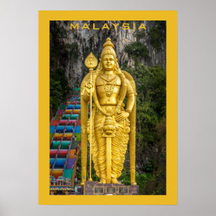 Benutzerdefinierter Text Malaysia Poster