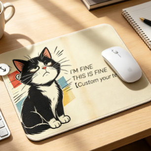 Benutzerdefinierter Text Mir Geht's Gut Das Ist Gu Mousepad