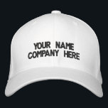 Benutzerdefinierter Text mit Baseball-Hat-Auswahl Bestickte Baseballkappe<br><div class="desc">Entwerfen Sie Ihre eigenen Personalisierten Farben und Schriftart Werbebotschaften bestickt Baseball Hats mit individuellem Text - Fügen Sie Ihren Text - Name - Firma / Nummer / Letter / Slogan - Tagline / oder Website , Telefon , E-Mail , Social Media Handle , Adresse , Logo - Foto / mehr...</div>