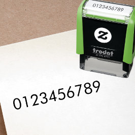 Benutzerdefinierter Text mit einer Zeile Permastempel