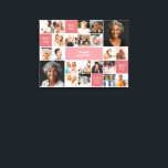 Benutzerdefinierter Text mit Inspirationskomfort 2 Leinwanddruck<br><div class="desc">Dieses moderne motivierend Collage Poster-Design zeichnet sich durch ein sauberes, gitterartiges Layout aus, das personalisierte Foto-Slots mit individuellen inspirierenden Zitaten oder persönlichen Nachrichten kombiniert. Es ist in Rosa und Weiß gehalten und schafft eine kühne, zeitgenössische Ästhetik, die sowohl visuelle Erinnerungen als auch aufregende Botschaften betont. Das zentrale Highlight mit eleganter...</div>