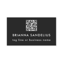 Benutzerdefinierter Text Moderner Schwarzer QR-Cod