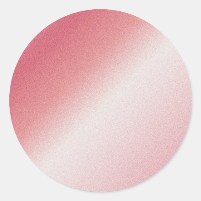 Benutzerdefinierter Text Monogramm Name Logo Roség Runder Aufkleber (Vorderseite)