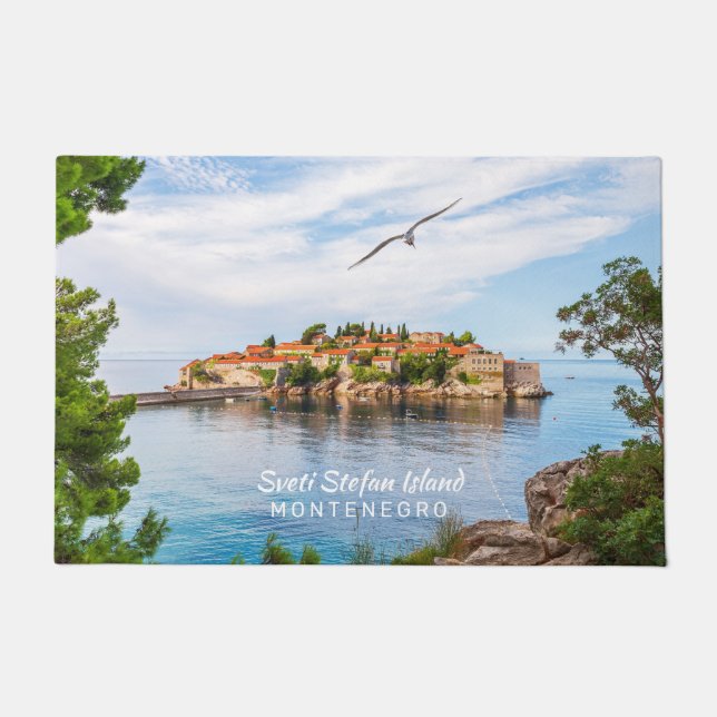 Benutzerdefinierter Text Montenegro Fußmatte (Vorderseite)