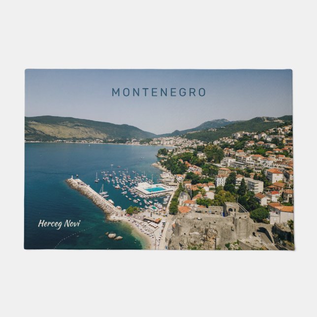 Benutzerdefinierter Text Montenegro Fußmatte (Vorderseite)