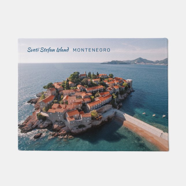 Benutzerdefinierter Text Montenegro Fußmatte (Vorderseite)