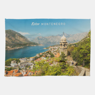 Benutzerdefinierter Text Montenegro Geschirrtuch