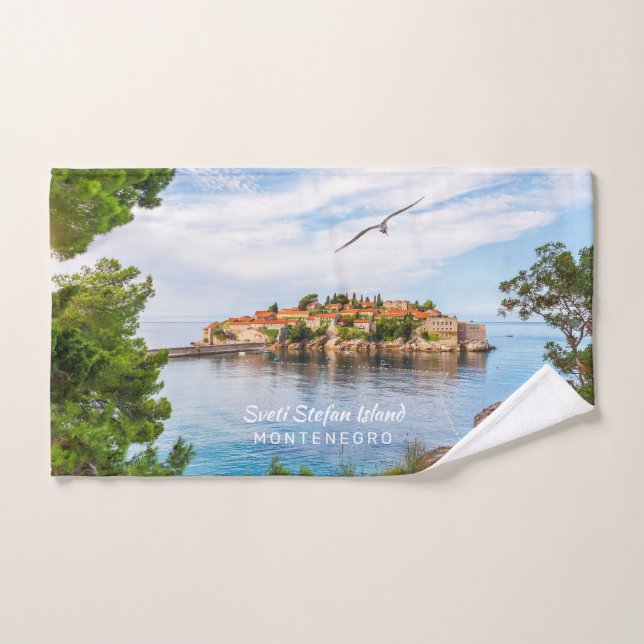 Benutzerdefinierter Text Montenegro Handtuch (Handtuch)