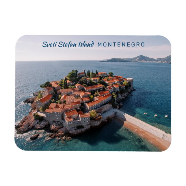 Benutzerdefinierter Text Montenegro Magnet (Horizontal)