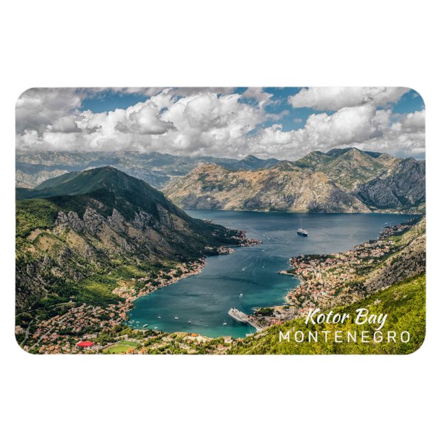Benutzerdefinierter Text Montenegro Magnet (Horizontal)