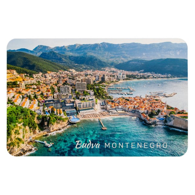 Benutzerdefinierter Text Montenegro Magnet (Horizontal)