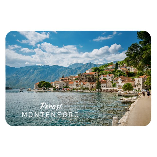 Benutzerdefinierter Text Montenegro Magnet (Horizontal)