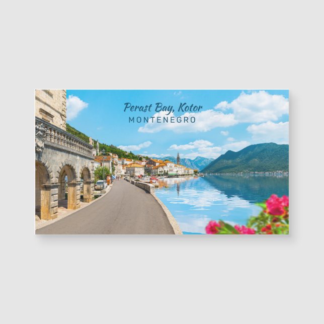 Benutzerdefinierter Text Montenegro Magnetkarte (Vorderseite)