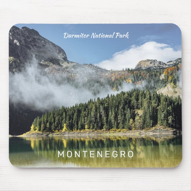 Benutzerdefinierter Text Montenegro Mousepad (Vorne)