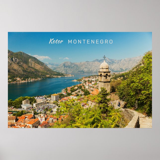 Benutzerdefinierter Text Montenegro Poster (Vorne)