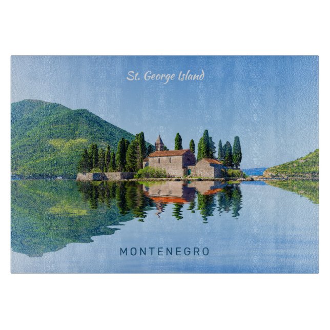 Benutzerdefinierter Text Montenegro Schneidebrett (Vorderseite)