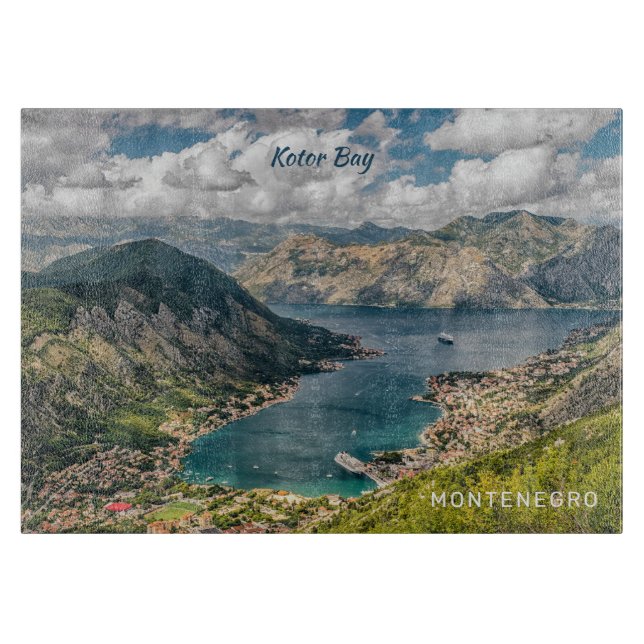 Benutzerdefinierter Text Montenegro Schneidebrett (Vorderseite)
