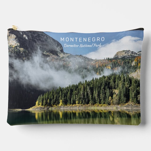 Benutzerdefinierter Text Montenegro Zubehörtasche (Vorderseite)