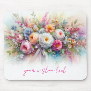 Benutzerdefinierter Text Name Moderne Elegante Was Mousepad