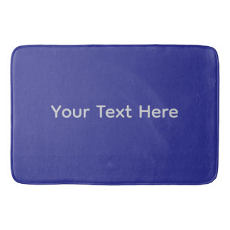 Benutzerdefinierter Text Navy Blau | Persönliche B Badematte