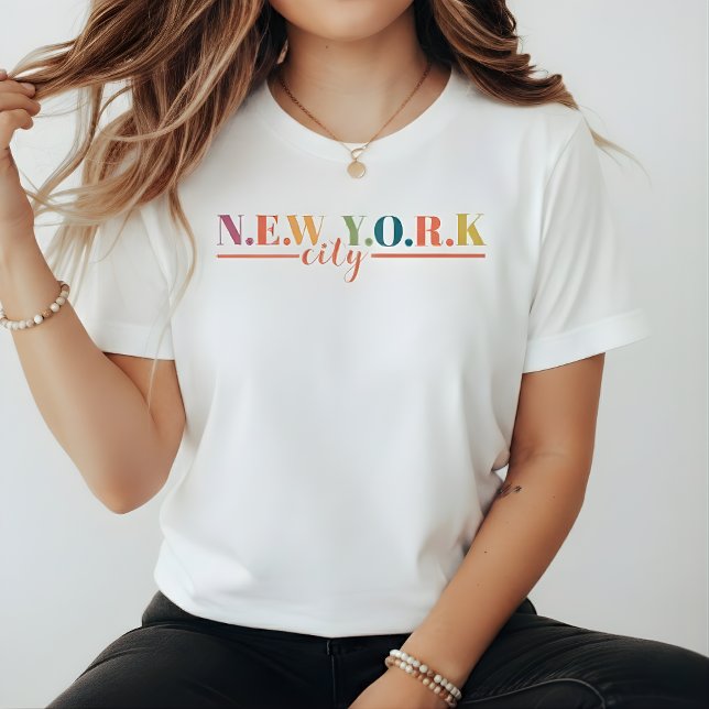 Benutzerdefinierter Text New York City T-Shirt (Von Creator hochgeladen)