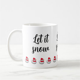 Benutzerdefinierter Text Niedliche kleine Schneide Kaffeetasse