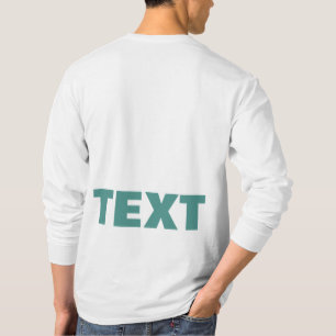 Benutzerdefinierter Text oder Name Medien Moderner T-Shirt