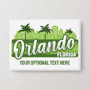 Benutzerdefinierter Text Orlando Florida Button
