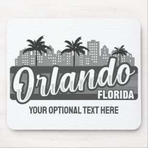 Benutzerdefinierter Text Orlando Florida Mousepad