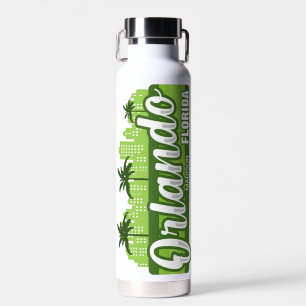 Benutzerdefinierter Text Orlando Florida Trinkflasche