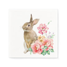 BENUTZERDEFINIERTER TEXT - Osterhase Servietten