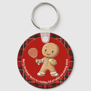 🎾 🎄 benutzerdefinierter Text, Padel Powered Chri Schlüsselanhänger
