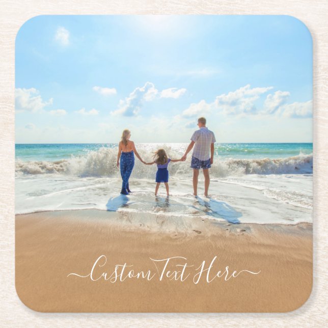 Benutzerdefinierter Text-Papier-Untersetzer für Ih Rechteckiger Pappuntersetzer (Vorderseite)