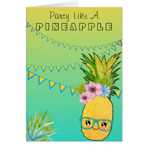 Benutzerdefinierter Text / Party Ananas Kawaii Sum