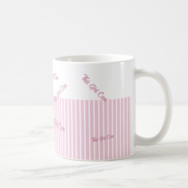 Benutzerdefinierter Text Pink Kaffeetasse (Rechts)