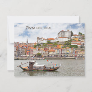 Benutzerdefinierter Text Porto Portugal Postkarte