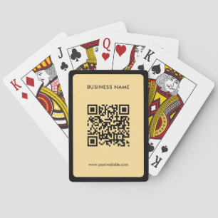 Benutzerdefinierter Text QR-Code Upload Geschäftsl Spielkarten