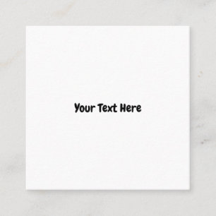 Benutzerdefinierter Text Quadratische Visitenkarte