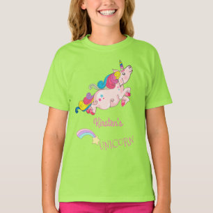 Benutzerdefinierter Text/ Regenbogen Kawaii Farben T-Shirt