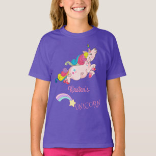 Benutzerdefinierter Text/ Regenbogen Kawaii Farben T-Shirt