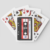 Benutzerdefinierter Text Retro-Vintage-Musik-Kasse